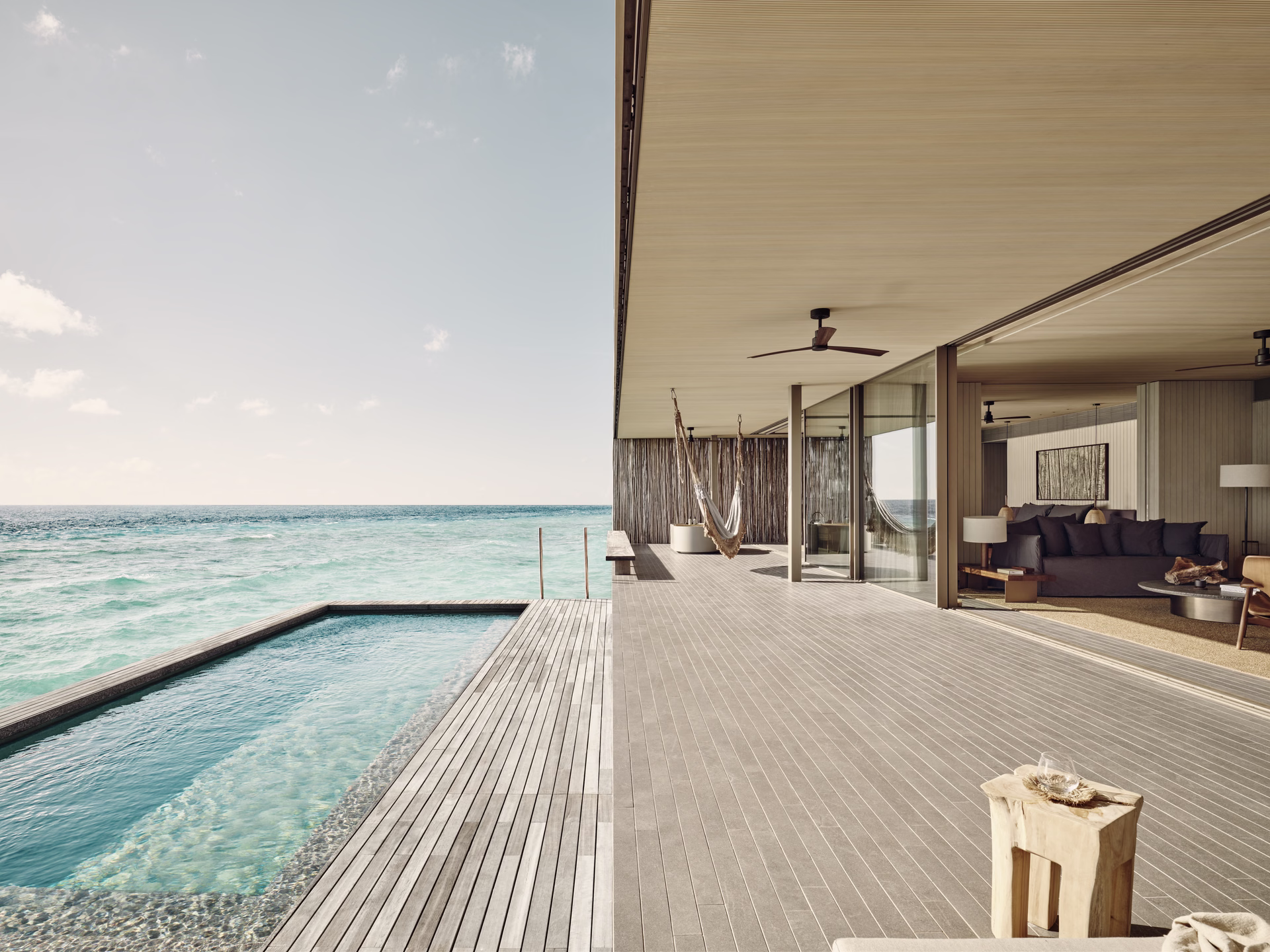 Beachfront dining